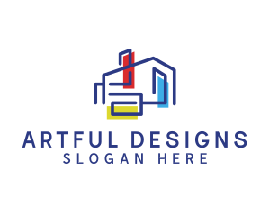 Art Gallery House  logo design