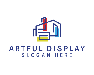 Art Gallery House  logo design