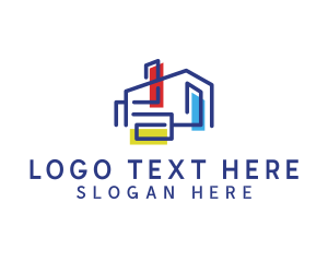 Colorful - Art Gallery House logo design