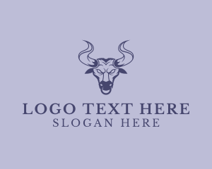 Barn - Western Bull Rodeo logo design