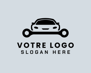 Sports Car Wrench Logo