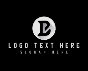 Online - Modern Geometric Letter B logo design