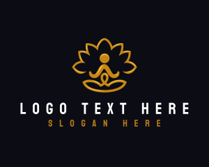 Lotus - Wellness Meditation Yoga logo design