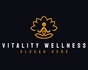 Wellness Meditation Yoga logo design