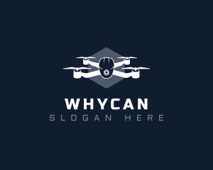 Aerial - Surveillance Drone Camera logo design