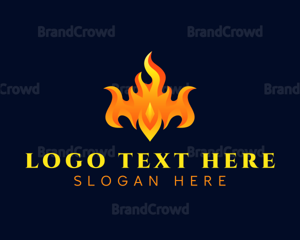 Fire Blaze Crown Logo