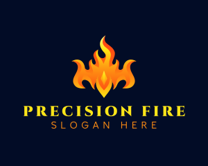 Fire Blaze Crown logo design