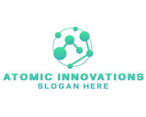 Atom - Science Atom Molecule logo design