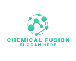 Chemistry - Science Atom Molecule logo design