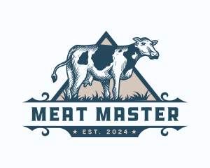 Cow Cattle Farm logo design