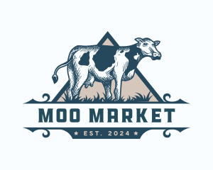 Cow Cattle Farm logo design