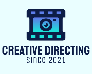 Directing - Film Strip Lens logo design