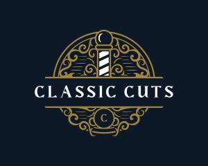 Barber Haircut Stylist logo design