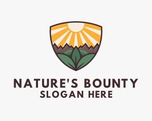 Sunrise Shield Nature logo design