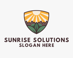 Sunrise - Sunrise Shield Nature logo design