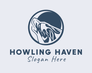 Howling - Wild Howling Wolf logo design