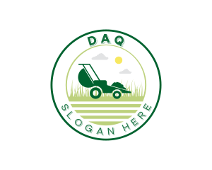 Lawn Mower Landscaping Logo