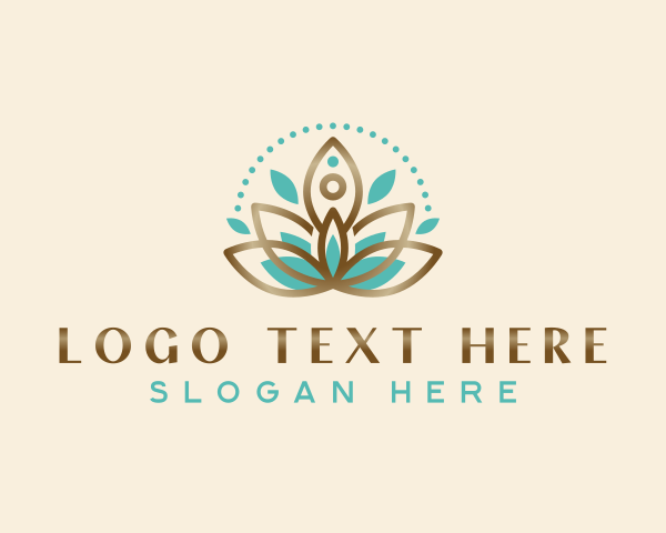 Relaxation - Lotus Yoga Relaxation logo design