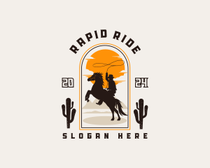 Cowboy Horse Ranch logo design