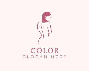 Curves - Nude Woman Body logo design