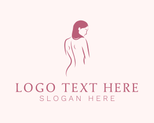 Modeling - Nude Woman Body logo design