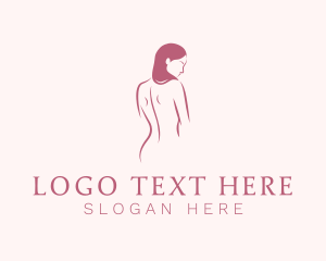 Nude Woman Body Logo