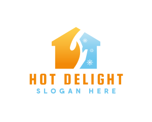 Hot Cold Home logo design