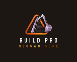 Digger Excavator Machinery logo design