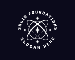Futuristic - Cosmic Star Orbit logo design