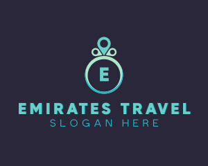 Travel Location Pin  logo design