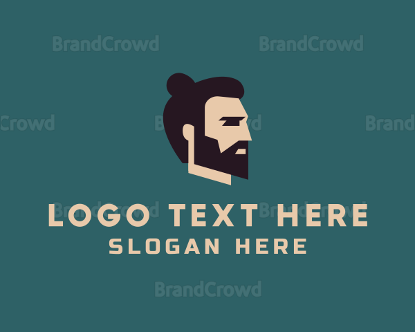 Hipster Man Beard Logo