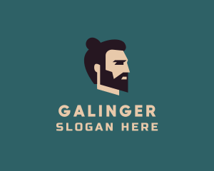 Hipster Man Beard Logo