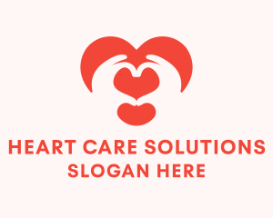 Heart Hand Social Service  logo design