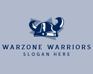 Viking Warrior Helmet logo design