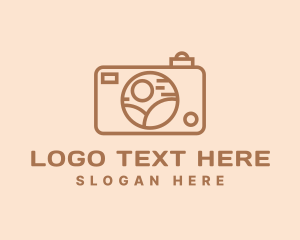 Hiking - Outdoor Photography Camera logo design