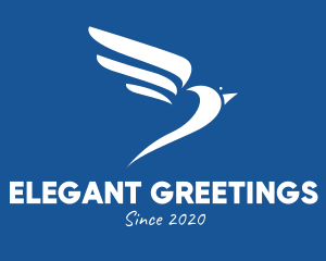 Elegant Flying Bird  logo design