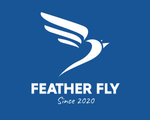 Elegant Flying Bird  logo design