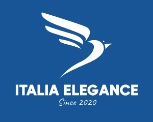 Elegant Flying Bird  logo design