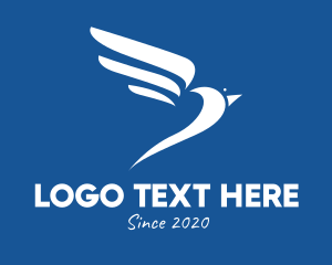 Air Courier - Elegant Flying Bird logo design