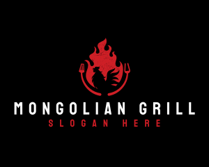 Grill Chicken Restaurant logo design