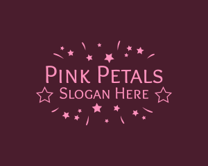 Pink Festive Star logo design