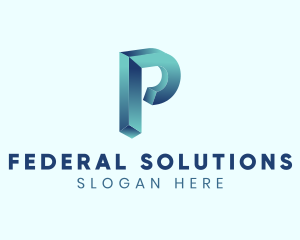 Generic Business Letter P  logo design