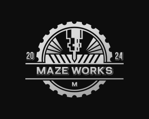 Mechanical Laser CNC logo design