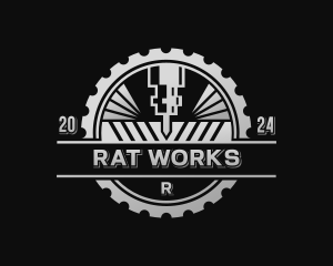 Mechanical Laser CNC logo design