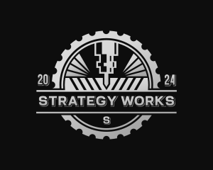 Mechanical Laser CNC logo design