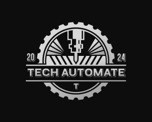 Mechanical Laser CNC logo design