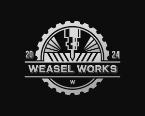 Mechanical Laser CNC logo design