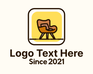Throne - Lounge Armchair Furniture logo design