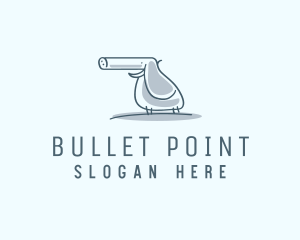 Gun - Elephant Toy Gun logo design