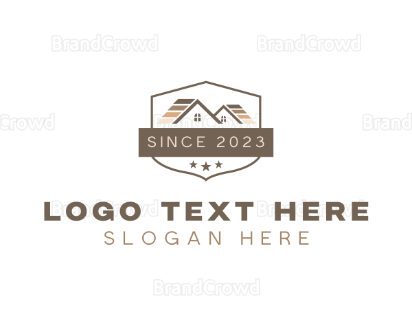 Roofing Builder Repair Logo